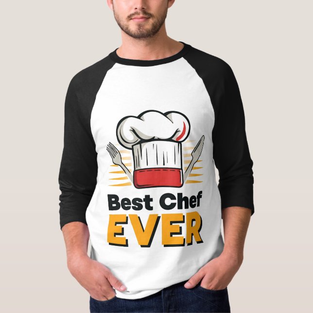 "Best Chef nånsin cooking Kitchen T-Shirt" T Shirt (Framsida)