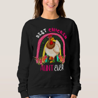 Best Chicken Aunt Ever Cute Chicken Bow Tie Mother T Shirt