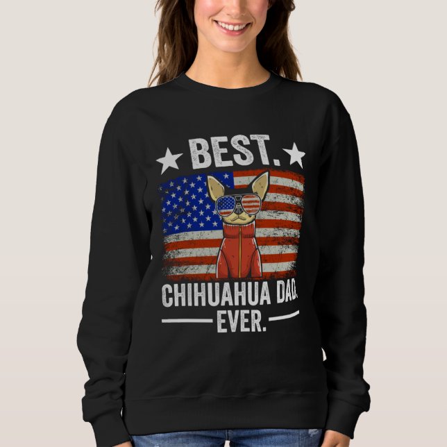 Best Chihuahua Dad Ever Chihuahua Dad T Shirt (Framsida)