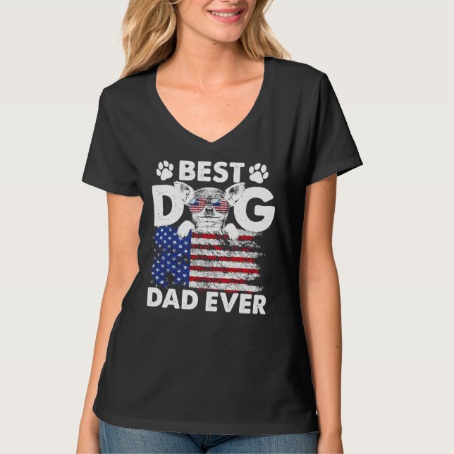 Best Chihuahua Hund Pappa någonsin T Shirt (Framsida)