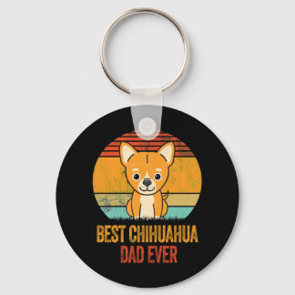 Best Chihuahua Pappa All Vintage Distress Nyckelring
