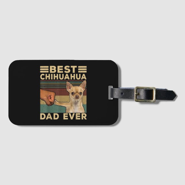 Best Chihuahua Pappa någonsin Bagagebricka (Framsida horisontal)
