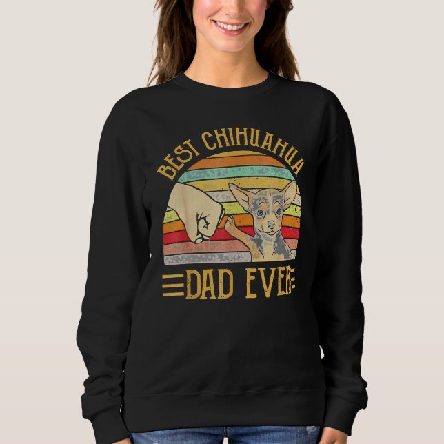 Best Chihuahua Pappa någonsin för Chihuahua Hund I T Shirt (Framsida)