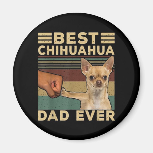 Best Chihuahua Pappa någonsin Magnet (Framsidan)