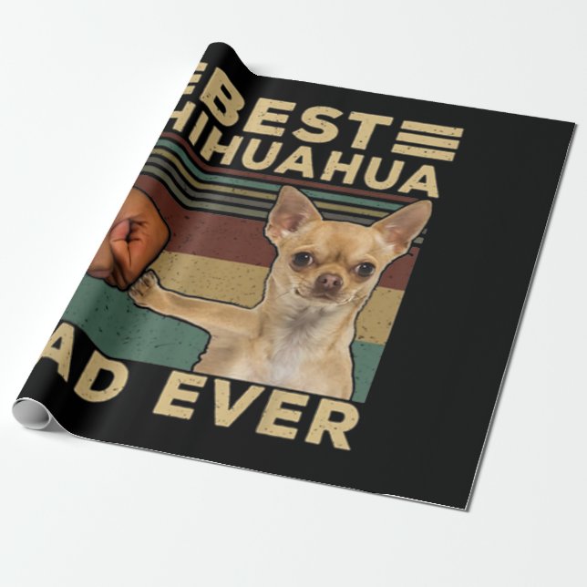 Best Chihuahua Pappa någonsin Presentpapper (Utrullad)