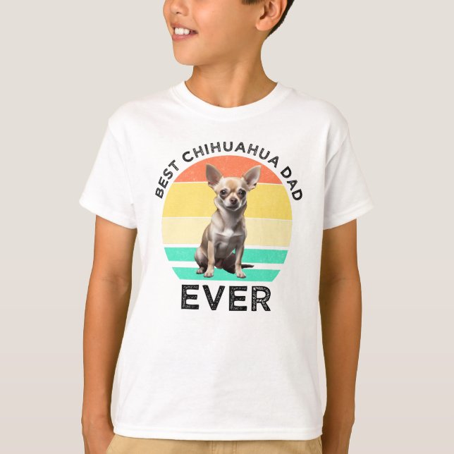 Best Chihuahua Pappa någonsin T Shirt (Framsida)