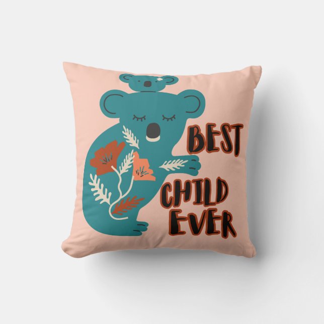 Best Child Ever Koala Mother's Day Kudde (Framsida)