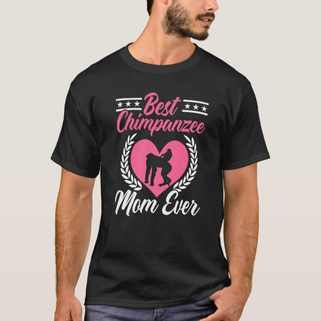 Best Chimpanzee Mamma någonsin Chimp Monkey Ape Ma T Shirt (Framsida)