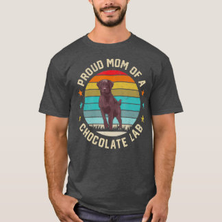 Best Chocolate Lab Mamma Hund älskare Brown Labrad T Shirt