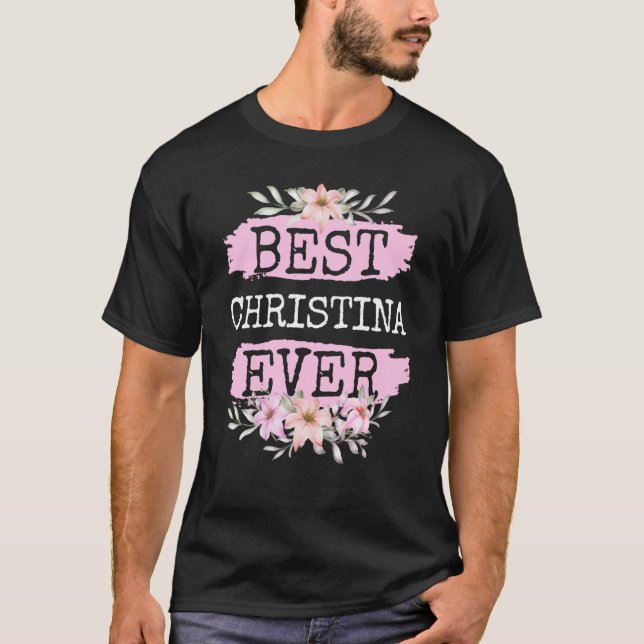 Best Christina AldriNamn Birthday T Shirt (Framsida)