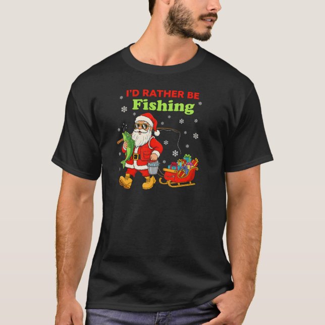 ​Best Christmas Gift for a Fisherman T Shirt (Framsida)