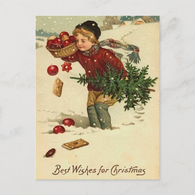 Best christmas Önskemål Helg Vykort (Framsida)