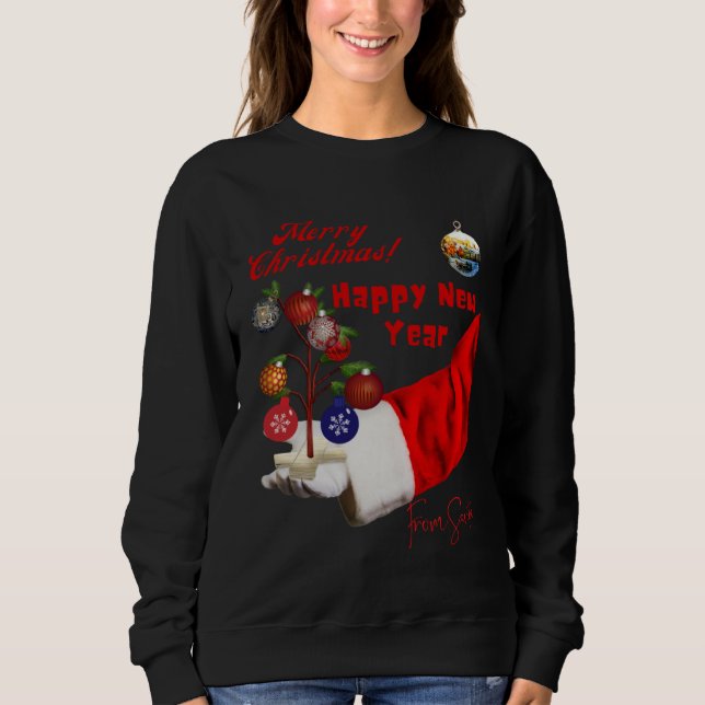 Best Christmas Wishes from Santa Claus T Shirt (Framsida)