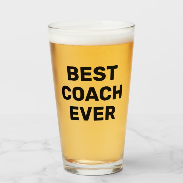 Best Coach Alltid öl pint glas (Framsida fylld)