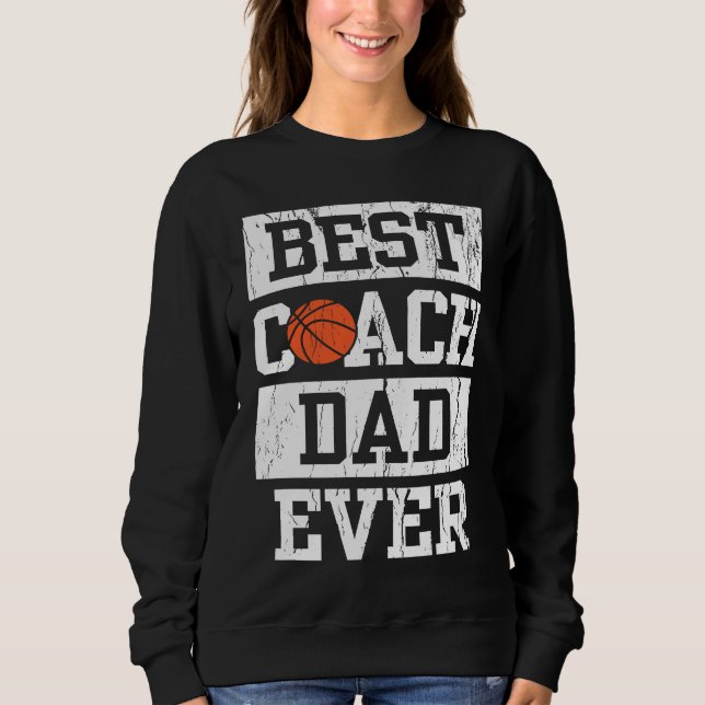Best Coach Dad Ever  Men's Basketball Coaching Pap T Shirt (Framsida)