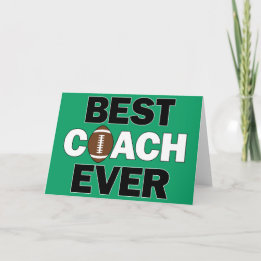 Best Coach Ever Football Coaches Sports Team Tack Kort