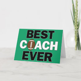 Best Coach Ever Football Coaches Sports Team Tack Kort
