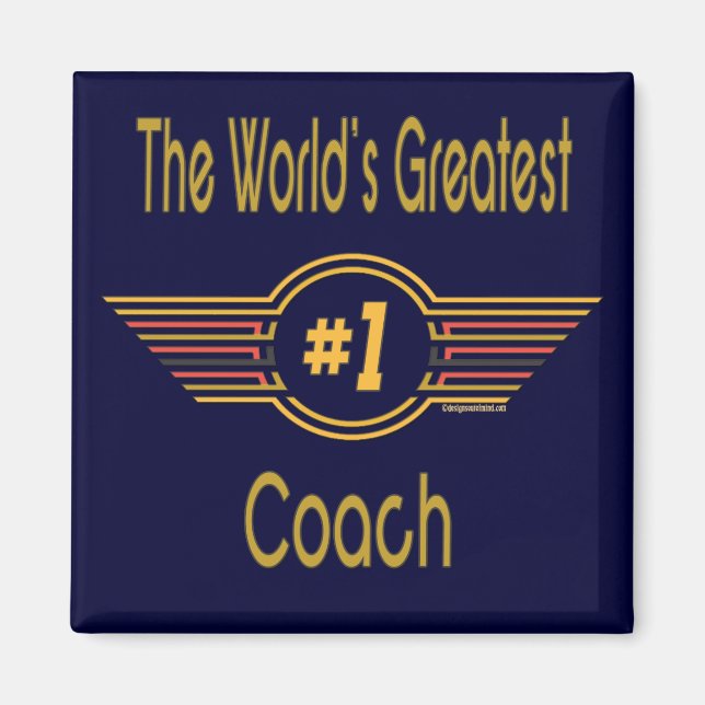 Best Coach-gåvor Magnet (Framsidan)