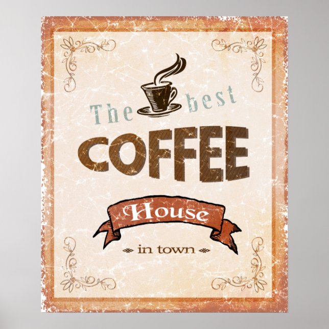 Best Coffee House i Town Poster (Framsidan)
