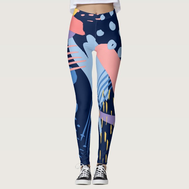 BEST COLORFUL MÖNSTER  LEGGINGS (Framsida)