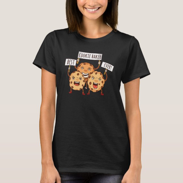 Best Cookie Baker har någonsin bakat färska cookie T Shirt (Framsida)