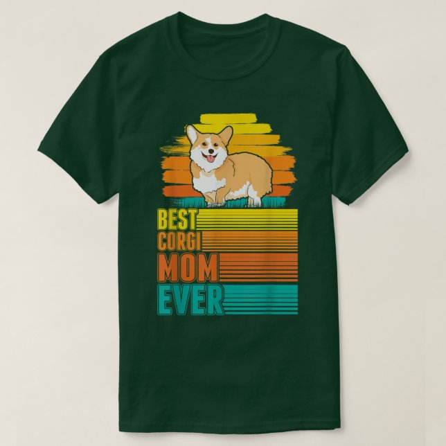 Best Corgi Mamma någonsin T Shirt (Design framsida)