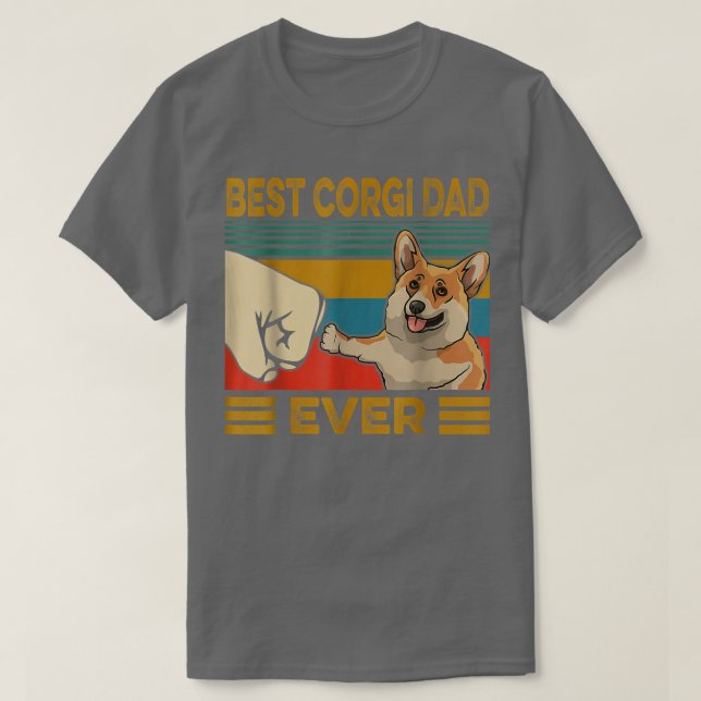 Best Corgi Pappa Kväll T Shirt (Design framsida)