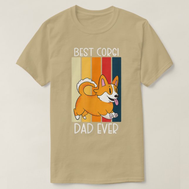 Best Corgi Pappa någonsin Corgi Hund älskare T Shirt (Design framsida)