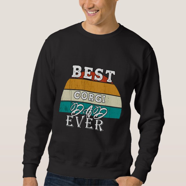 Best Corgi Pappa någonsin Essential Lång Ärmad Tröja (Framsida)