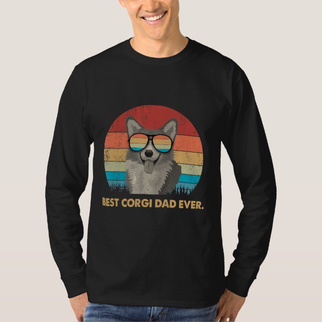 Best Corgi Pappa någonsin T Shirt (Framsida)