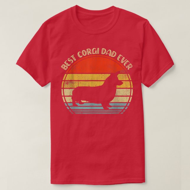 Best Corgi Pappa någonsin T Shirt (Design framsida)