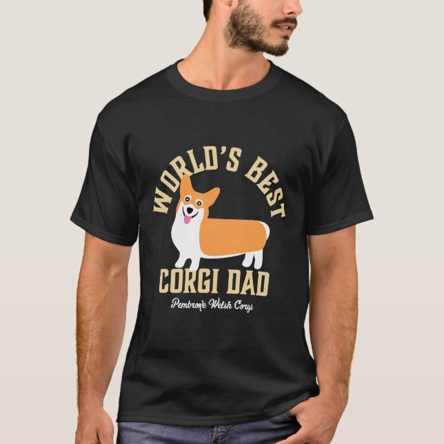 Best Corgi Pappa T Shirt (Framsida)