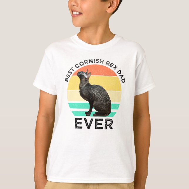 Best Cornish Rex Dad Ever T Shirt (Framsida)