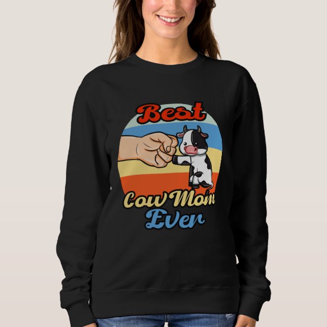 Best Cow Mom Ever T Shirt (Framsida)