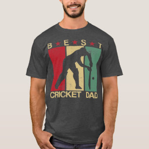 Best Cricket Pappa Vintag Gift Idea T Shirt