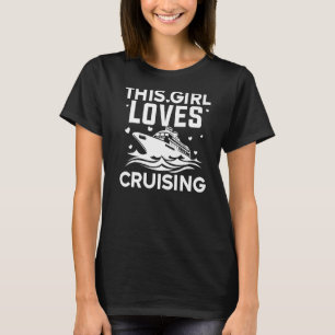 Best Cruising Women Girl Cruise Frakt Cruise Trave T Shirt