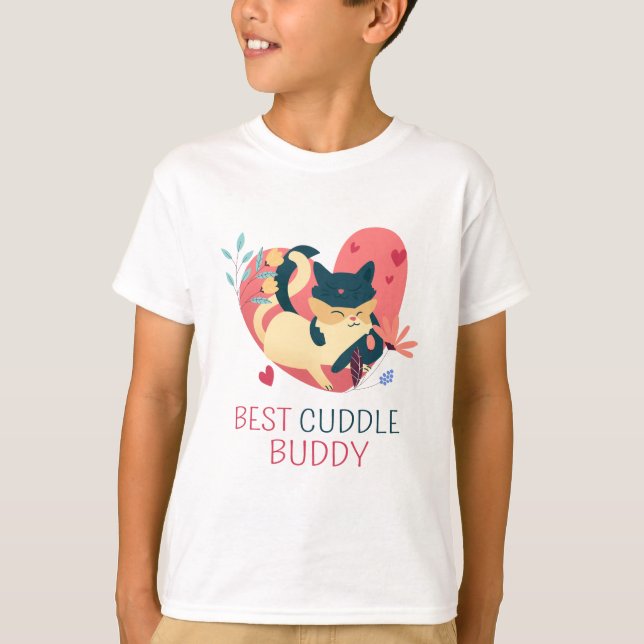 Best Cuddle Buddy T Shirt (Framsida)