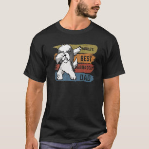 Best Dabbing Bearded Collie Pappa Dab För barn Man T Shirt