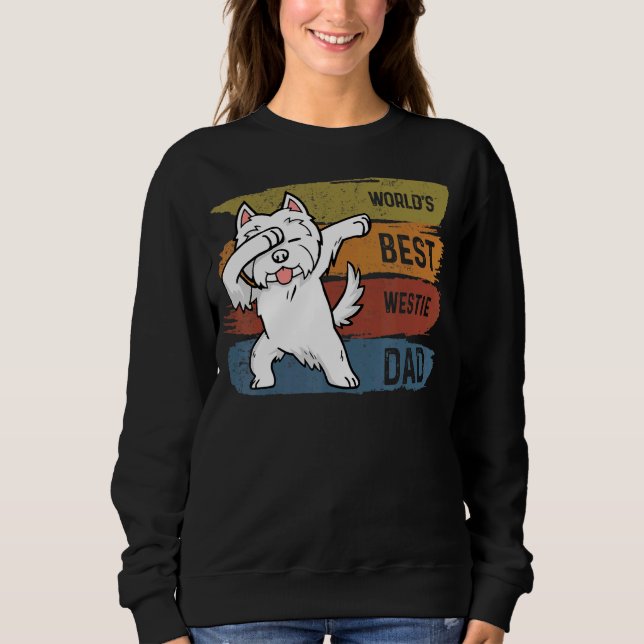 Best Dabbing Westie Pappa Dab För barn Manar T Shirt (Framsida)