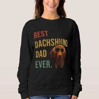 Best Dachshund Dad Ever Daddy Dog  Fathers Day T Shirt