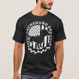 Best Dachshund Dad Ever Wiener Dackel Teckel Dachs T Shirt