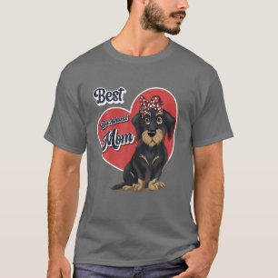 Best Dachshund Mamma Cute Wire Hved Hundar T Shirt