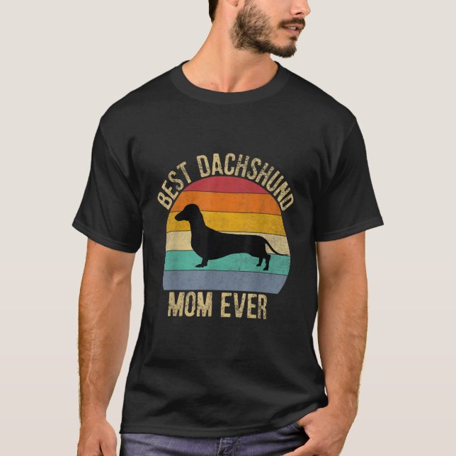Best Dachshund Mamma någonsin T Shirt (Framsida)