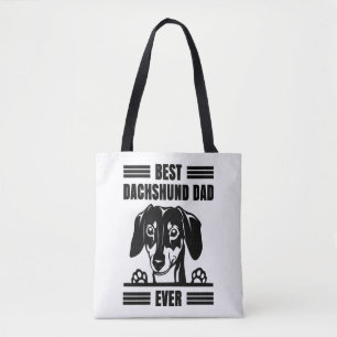 Best Dachshund Pappa någonsin t Shirt Tygkasse