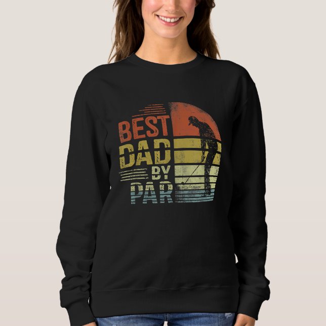 Best Dad By Par Daddy Father's Day Golf  For Mens T Shirt (Framsida)
