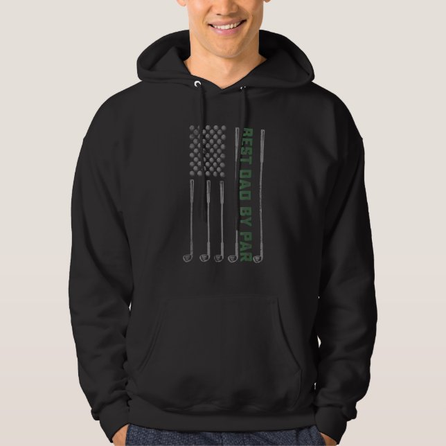 Best Dad By Par Daddy  Golf  Golfer Father s Day 1 Hoodie (Framsida)