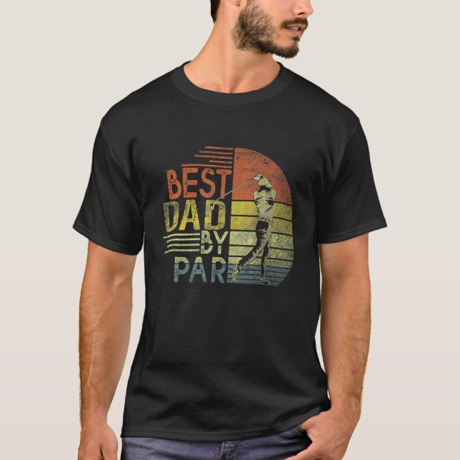 Best Dad By Par Father s Day Golf  Grandpa T Shirt (Framsida)