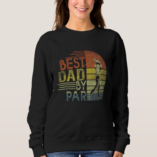 Best Dad By Par Father s Day Golf  Grandpa T Shirt (Framsida)