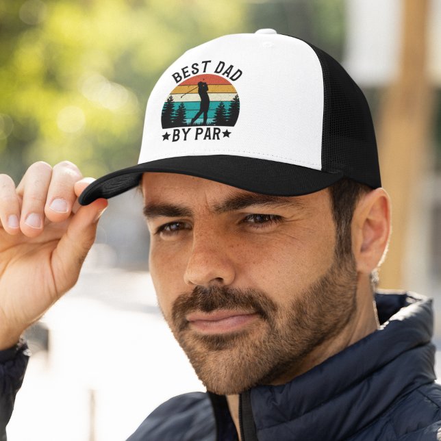 Best Dad By Par, Fun Gift For Golfer Dad Keps (Skapare uppladdad)