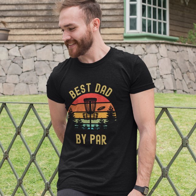 Best Dad By Par, Fun Golf Disc  T Shirt (Skapare uppladdad)